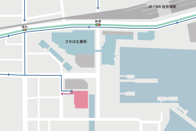 トラストパークさせぼ五番街 平面駐車場
