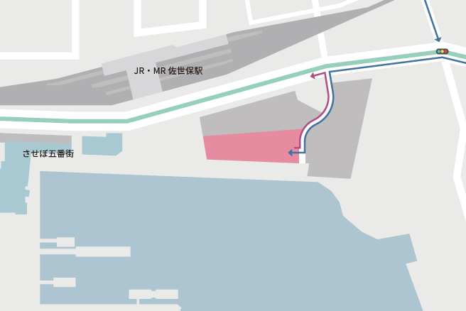 新みなと暫定ひろば駐車場マップ